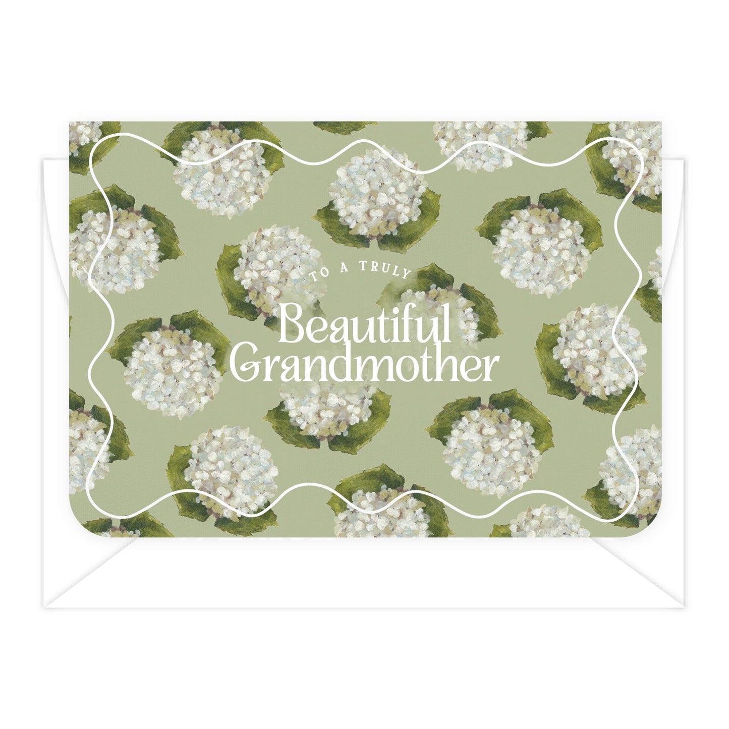 'Beautiful Grandmother' Hydrangeas Greeting Card