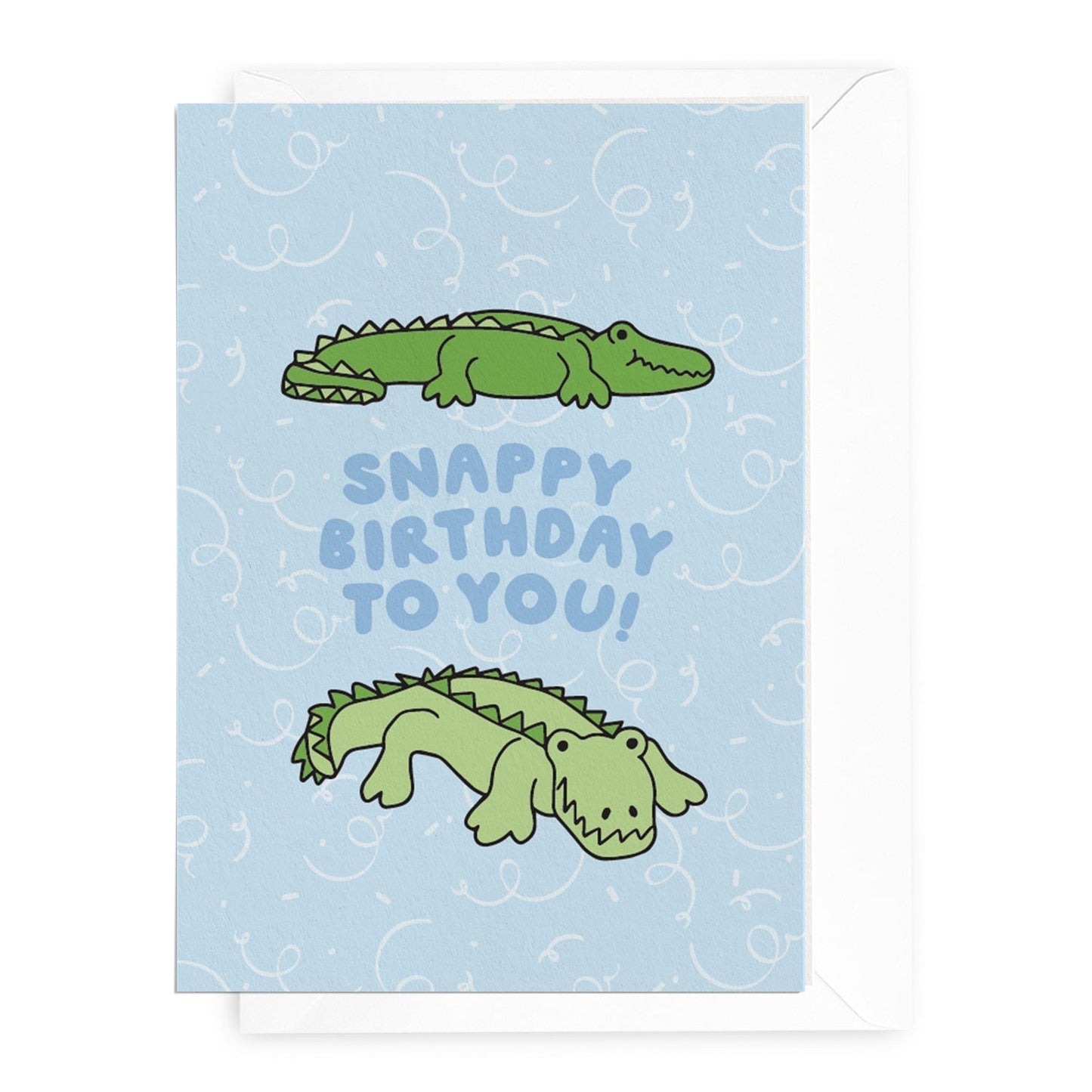 'Snappy Birthday to You!' Crocodile Greeting Card