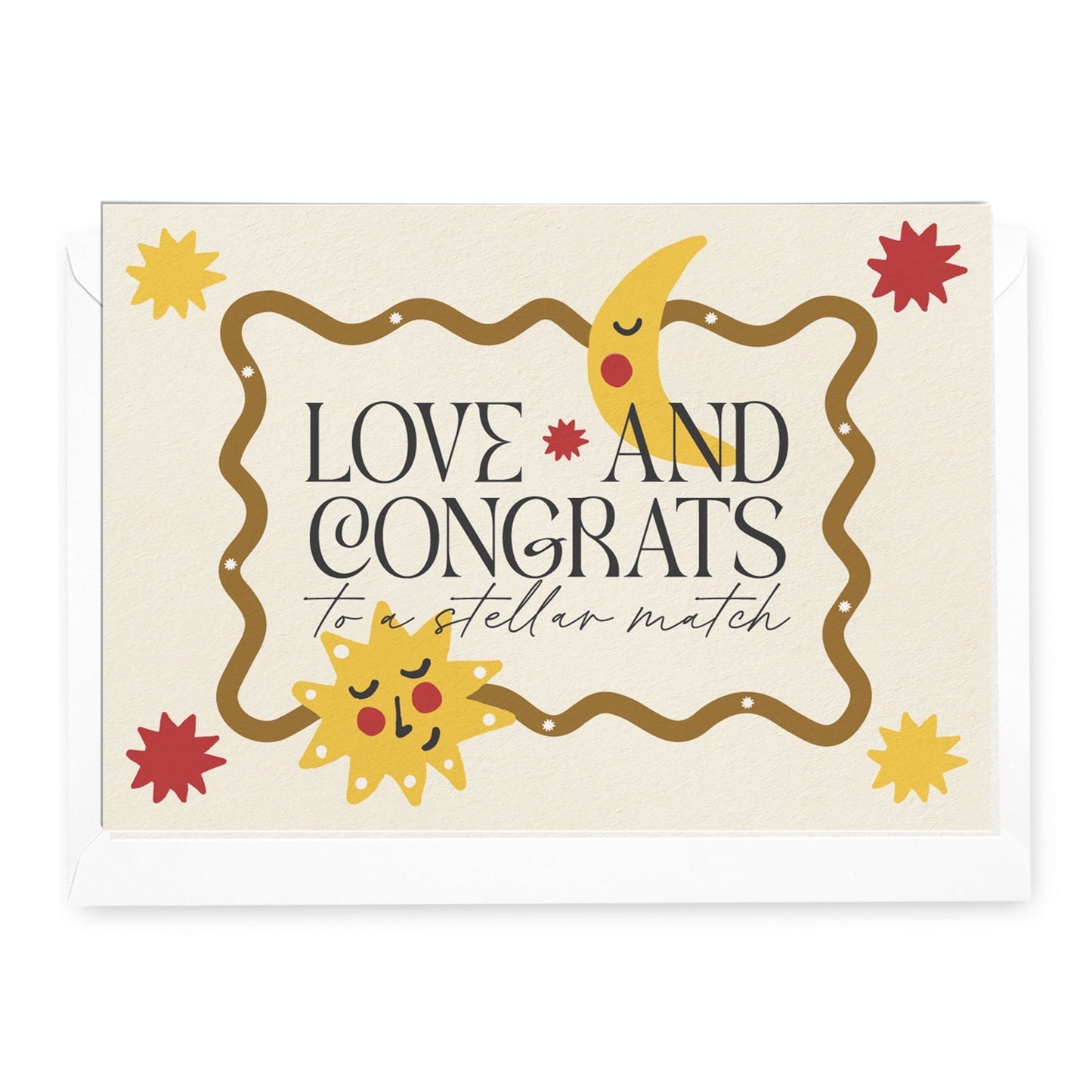 'Love & Congrats' Luma Greeting Card