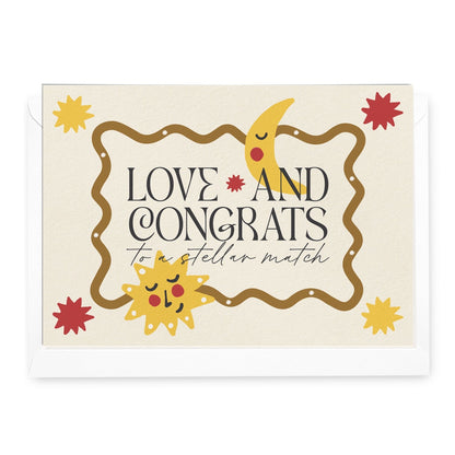 'Love & Congrats' Luma Greeting Card