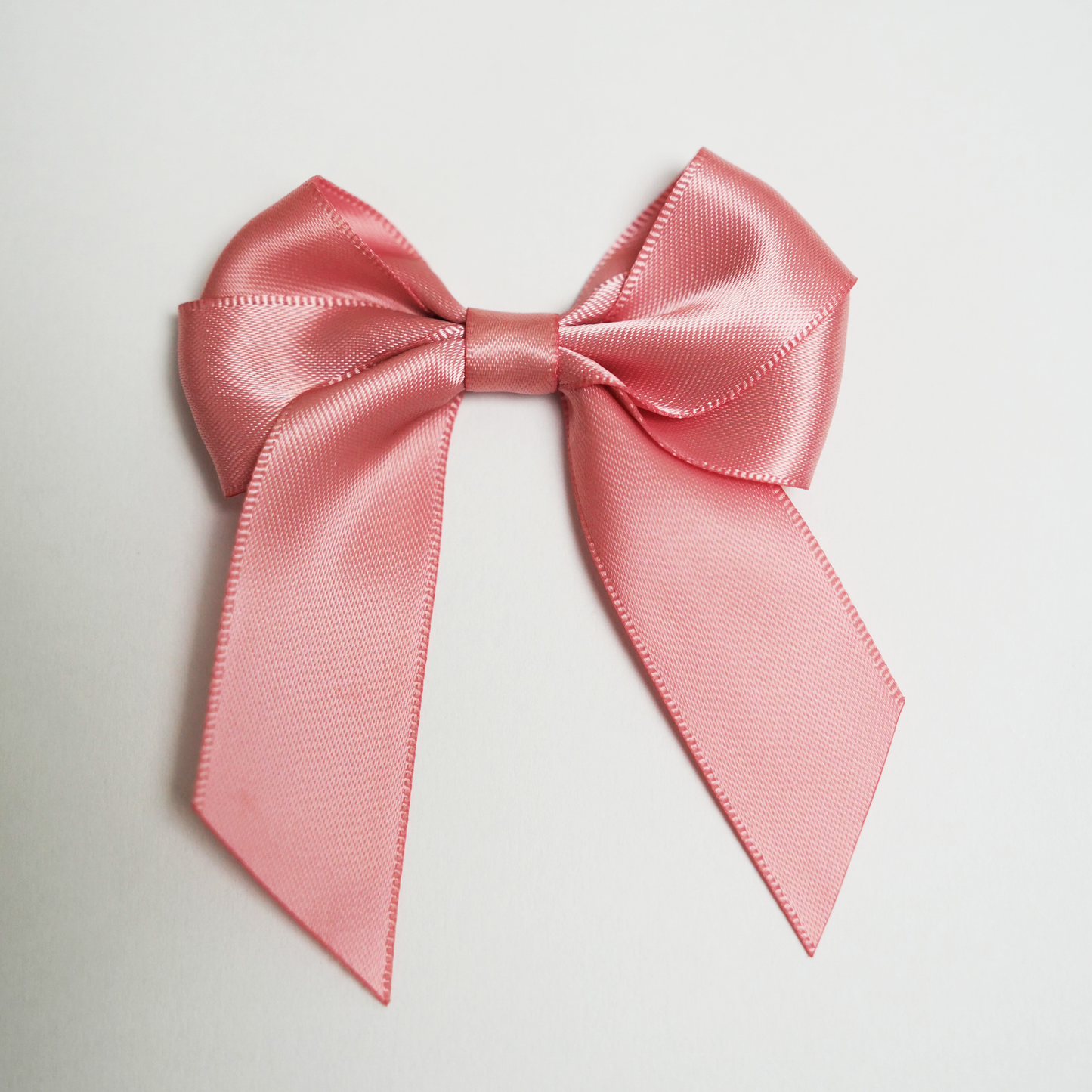 'Blush' Pre-Made Silky Satin Double Bow