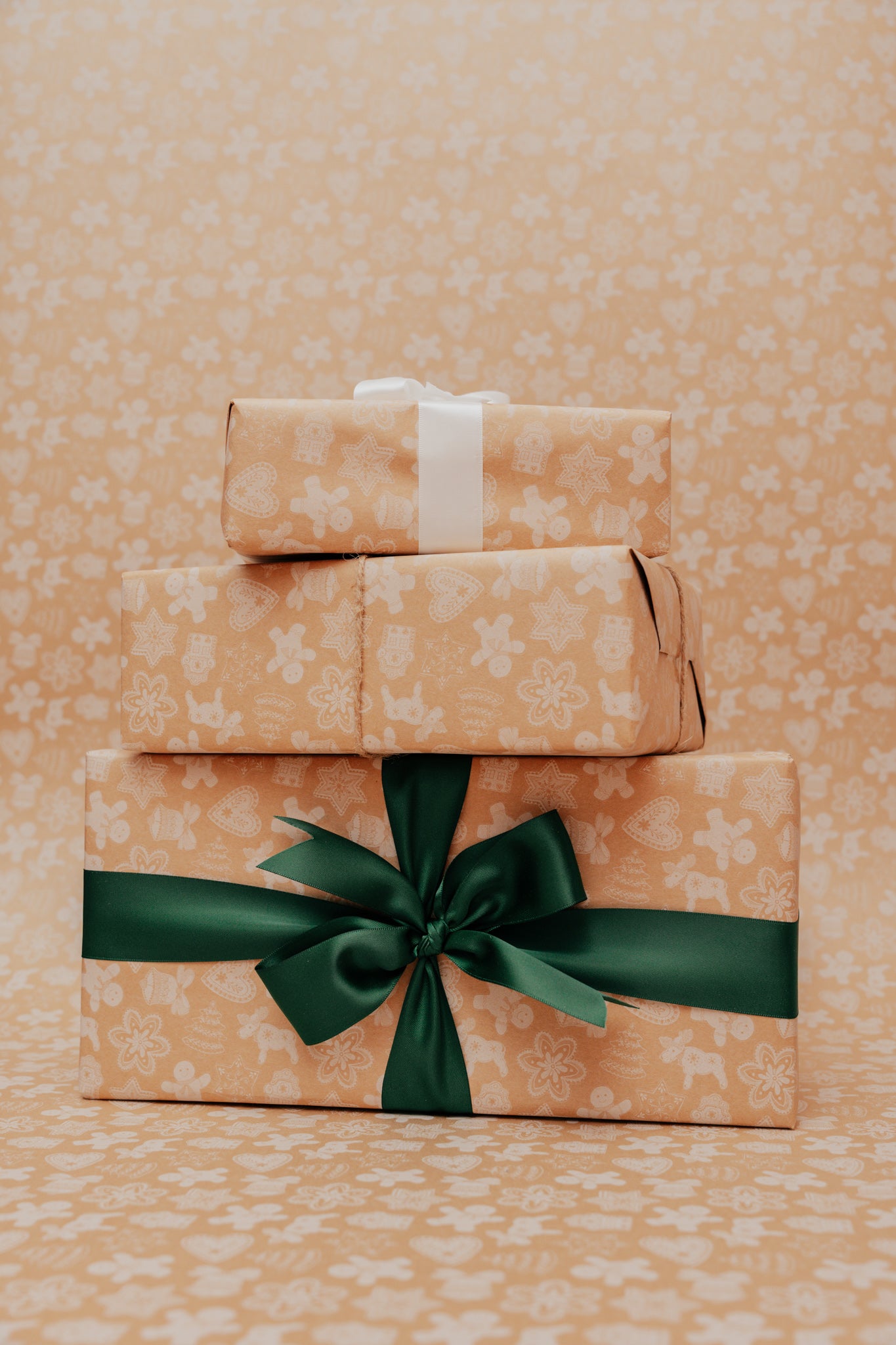 'Christmas Biscuits' Kraft Wrapping Paper Roll