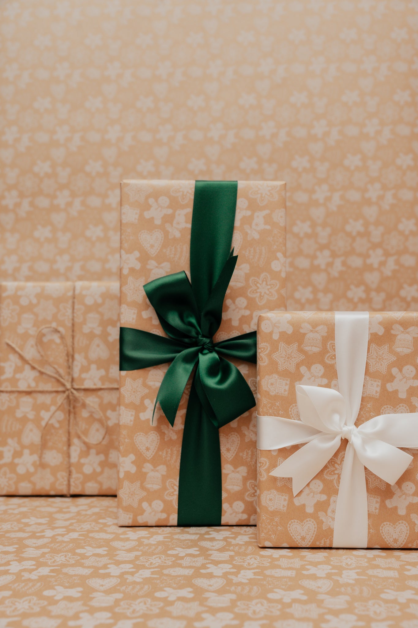 'Christmas Biscuits' Kraft Wrapping Paper Roll