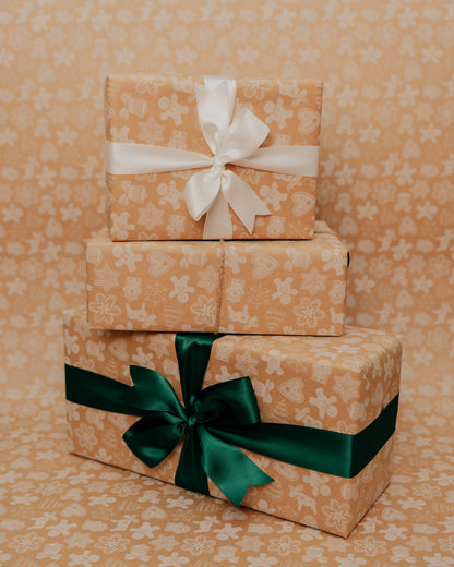 'Christmas Biscuits' Kraft Wrapping Paper Roll