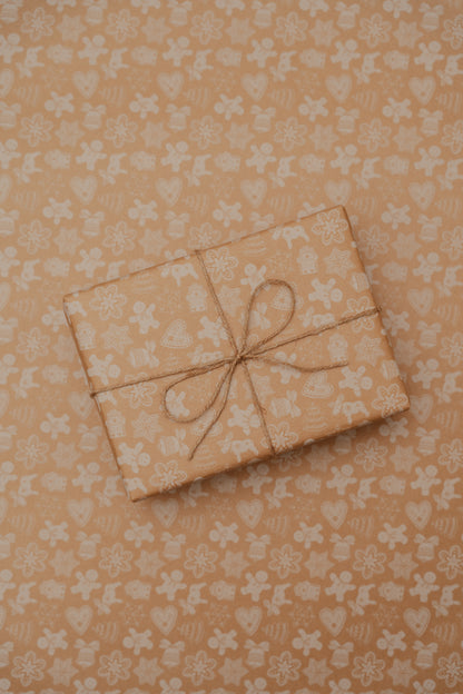 'Christmas Biscuits' Kraft Wrapping Paper Roll