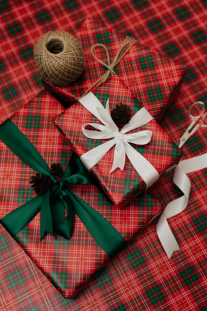 'Christmas Tartan' Wrapping Paper Roll