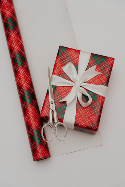 'Christmas Tartan' Wrapping Paper Roll