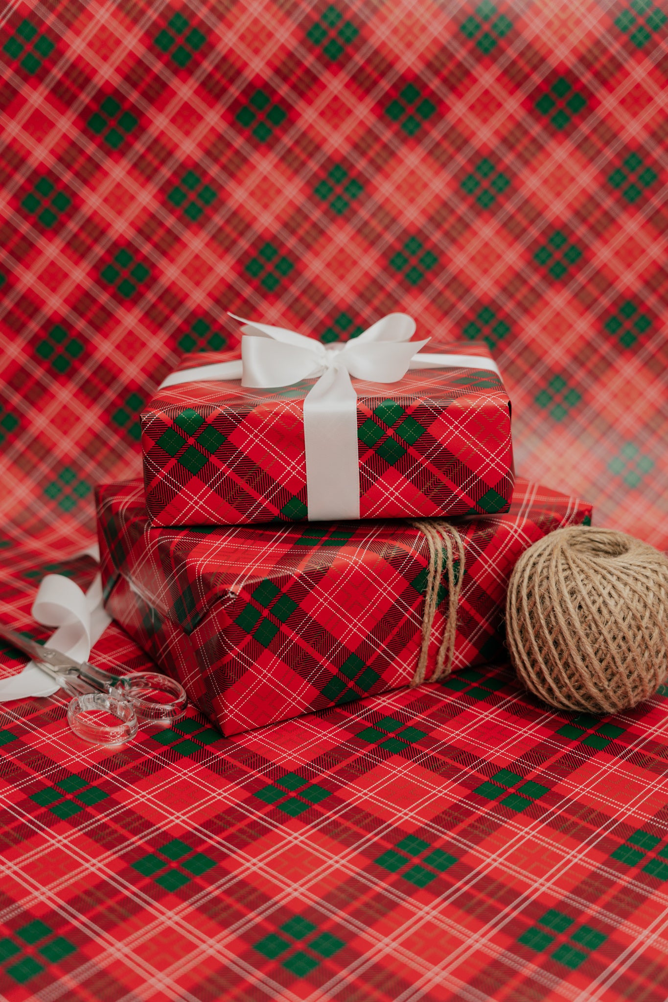 'Christmas Tartan' Wrapping Paper Roll