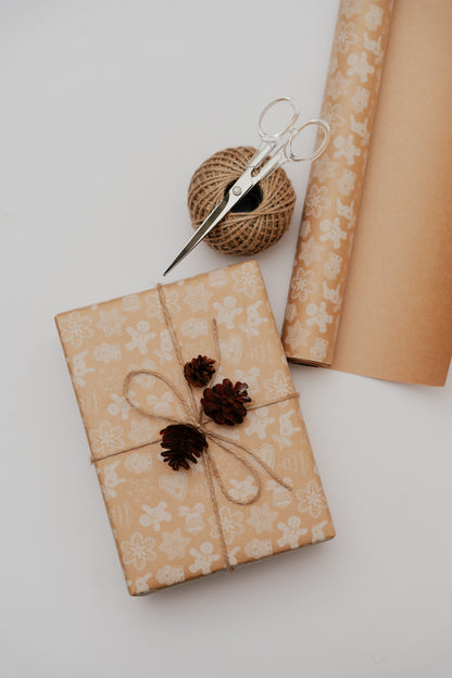 'Christmas Biscuits' Kraft Wrapping Paper Roll