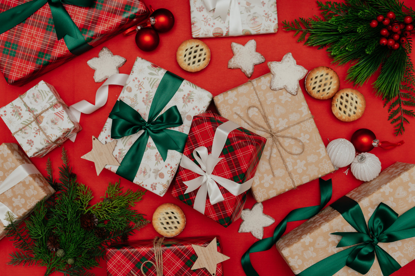 'Christmas Tartan' Wrapping Paper Roll