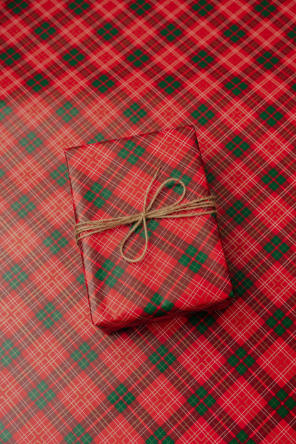 'Christmas Tartan' Wrapping Paper Roll