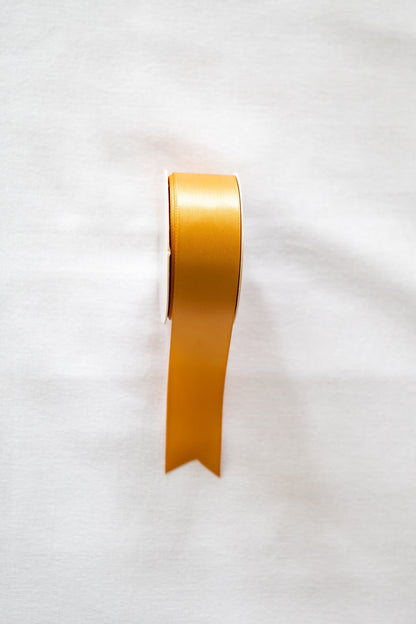 'Amber-Gold' Silky Satin Ribbon (15m)