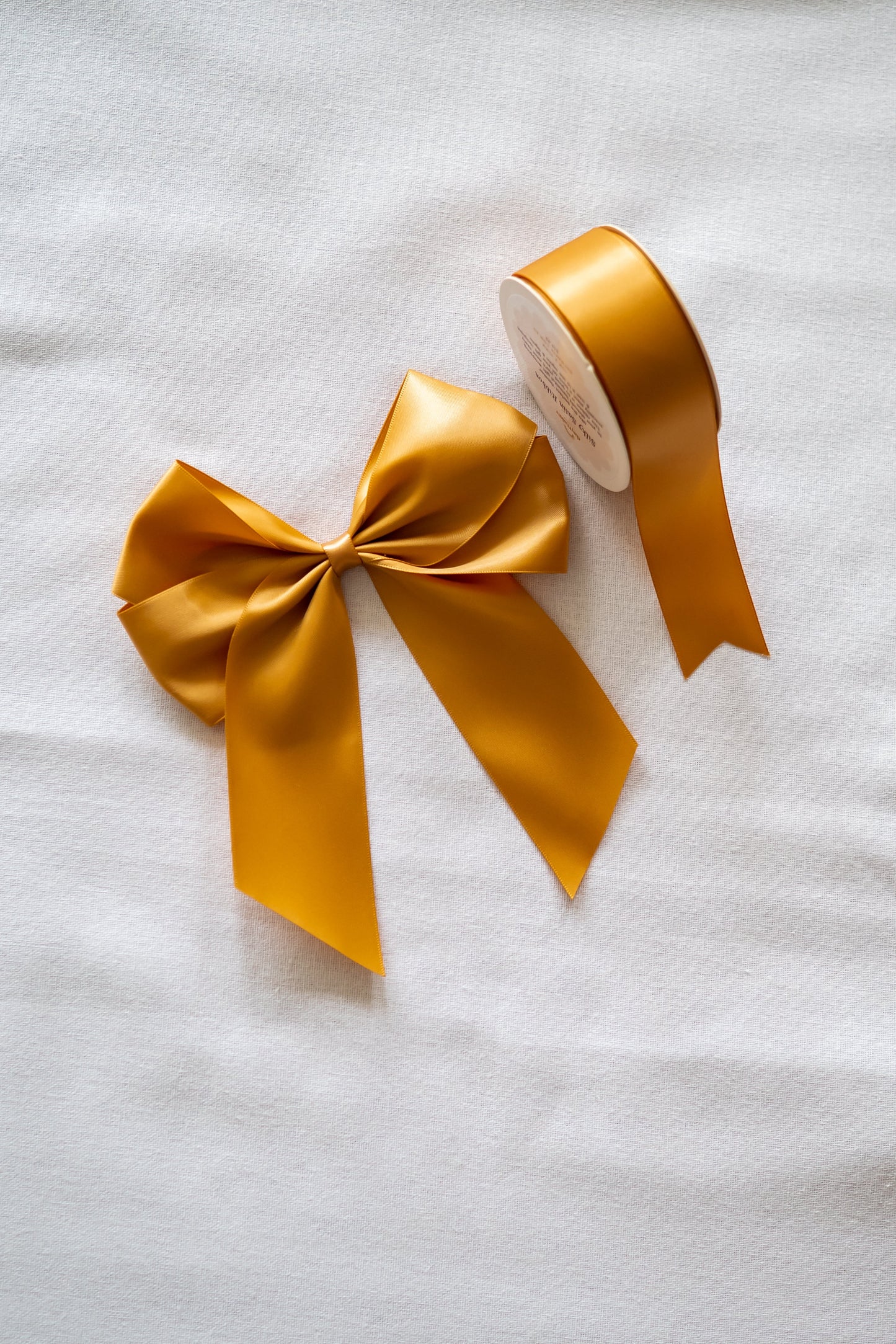 'Amber-Gold' Silky Satin Ribbon (15m)