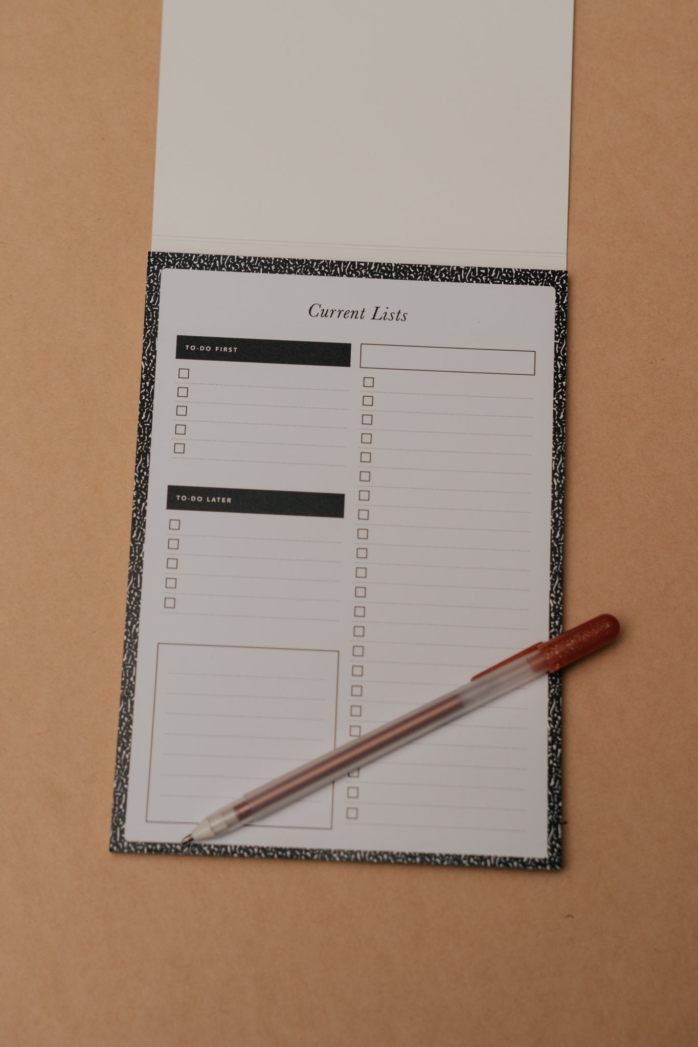 Composition 'List Maker' A5 Covered Notepad