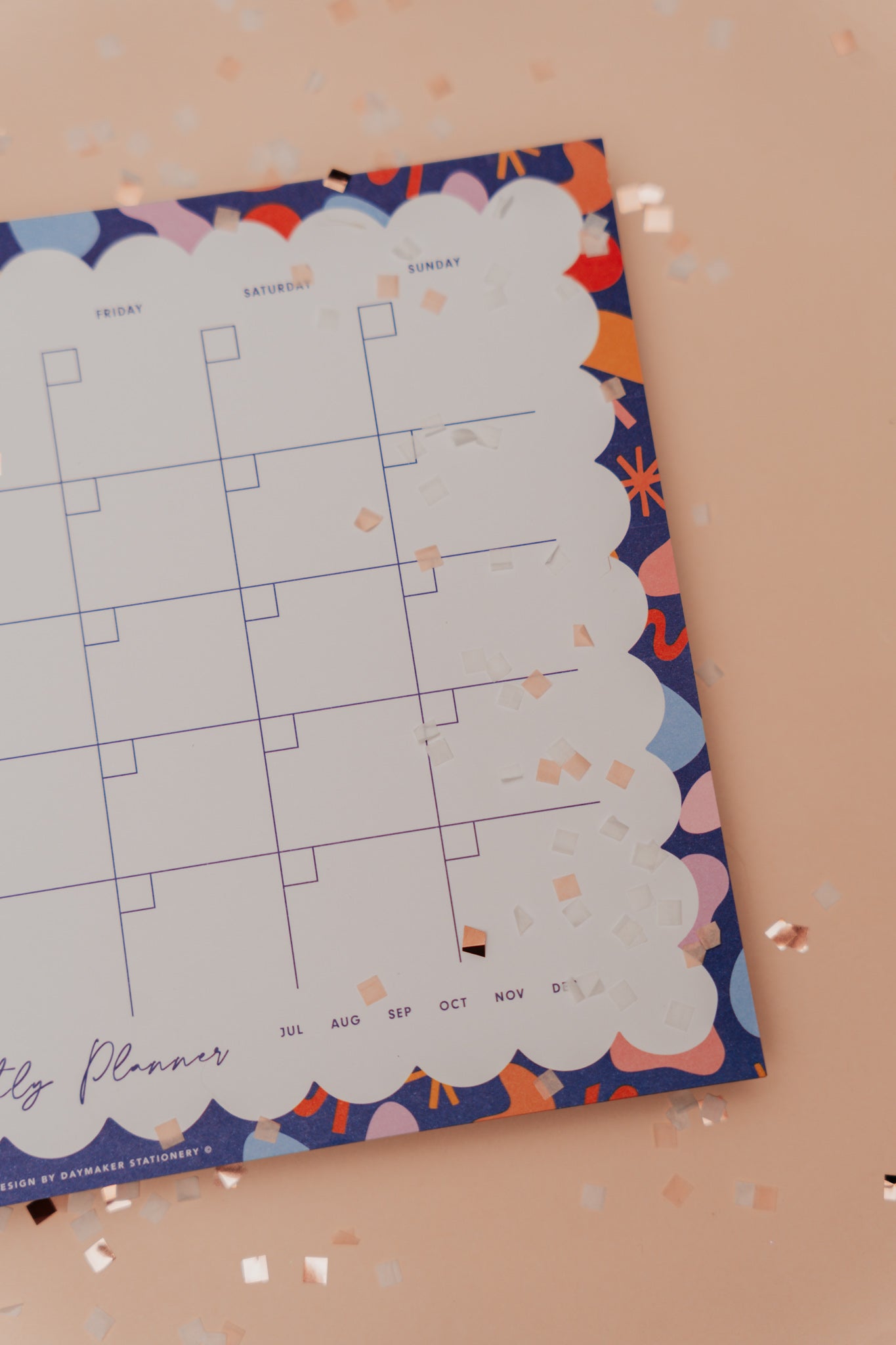 Last Chance - Shapes 'Monthly Plan' A4 Notepad
