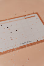 Ochre Composition 'Monthly Plan' A4 Notepad