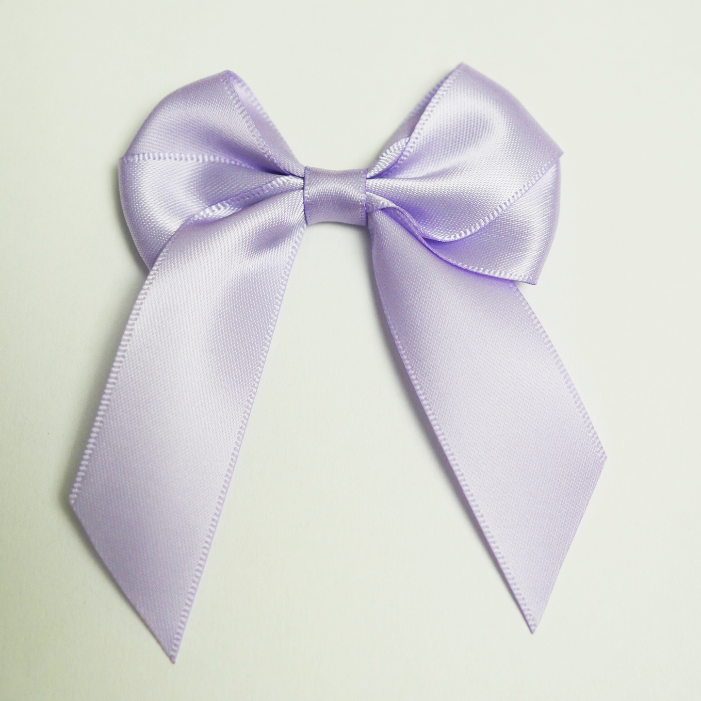 'Lavender' Pre-Made Silky Satin Double Bow