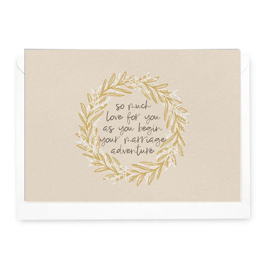 'As You Begin Your Marriage Adventure' Greeting Card