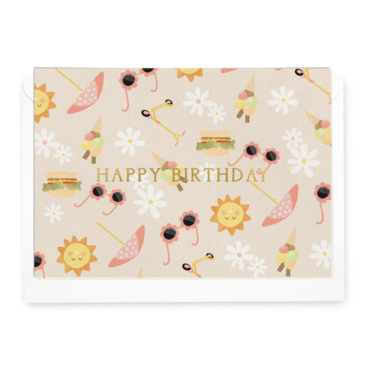 'Happy Birthday' Summer Daze Greeting Card