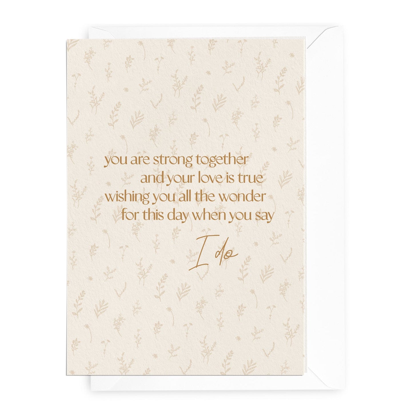 'When You Say I Do' Botanical Greeting Card