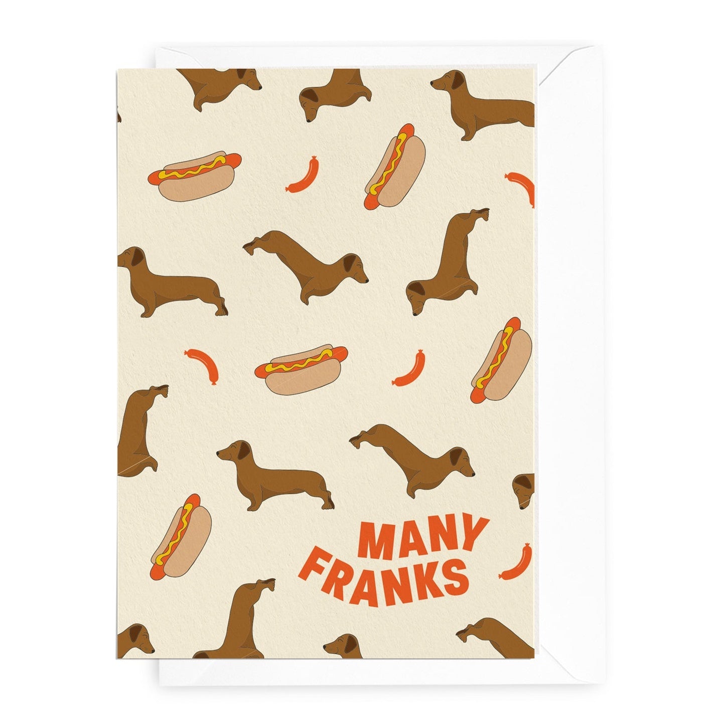 'Many Franks' Dachshund Greeting Card