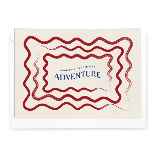 'Luck On Your Next Adventure' Large Greeting Card