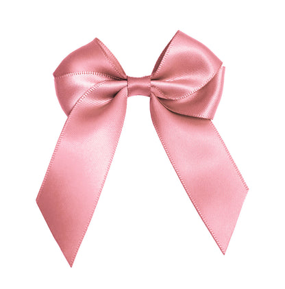 'Blush' Pre-Made Silky Satin Double Bow