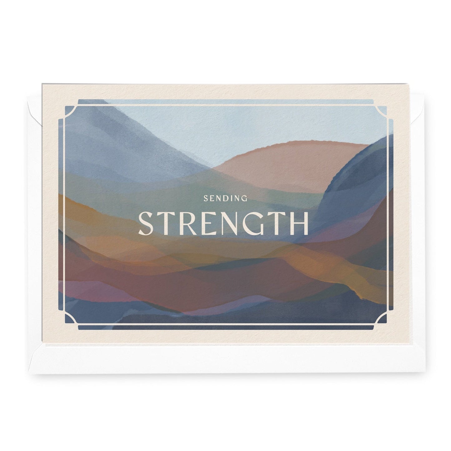 'Sending Strength' Mountains Greeting Card